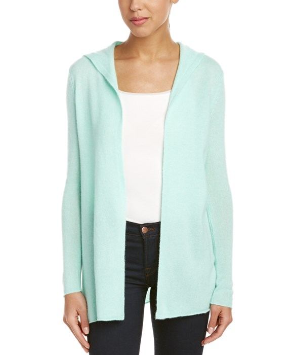 Women's Mint Hooded Knit Cardigan - 1