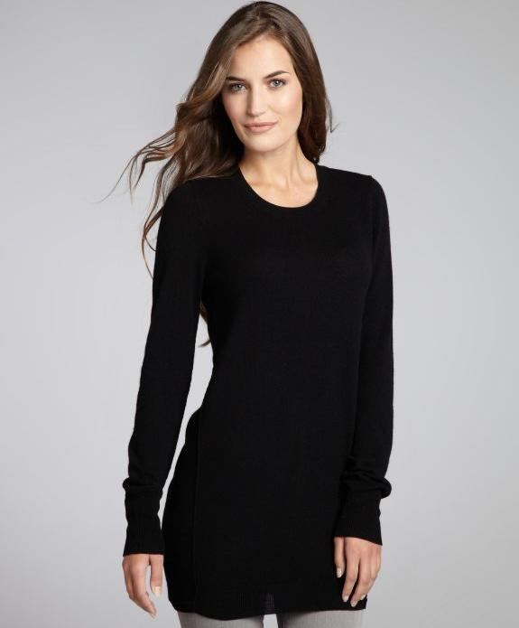 Women's Longline Black Cardigan - 1