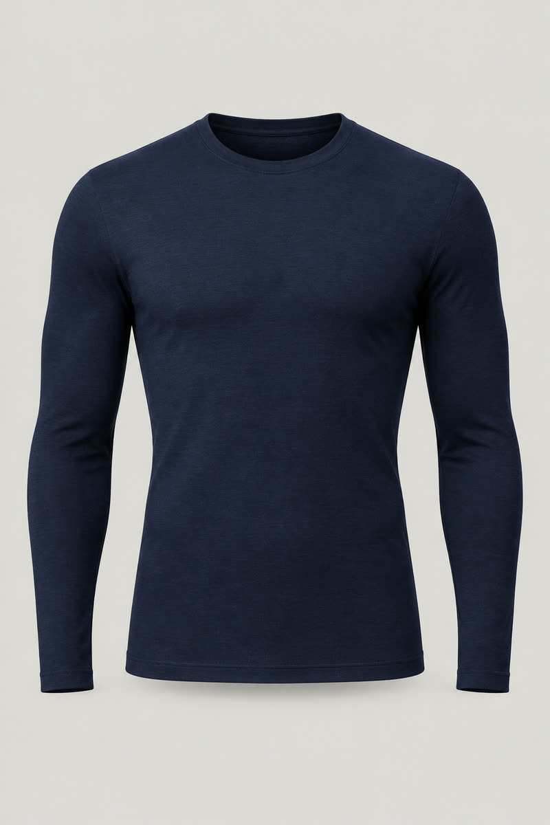 Men's Merino Thermal Crew Neck Base Layer - 1